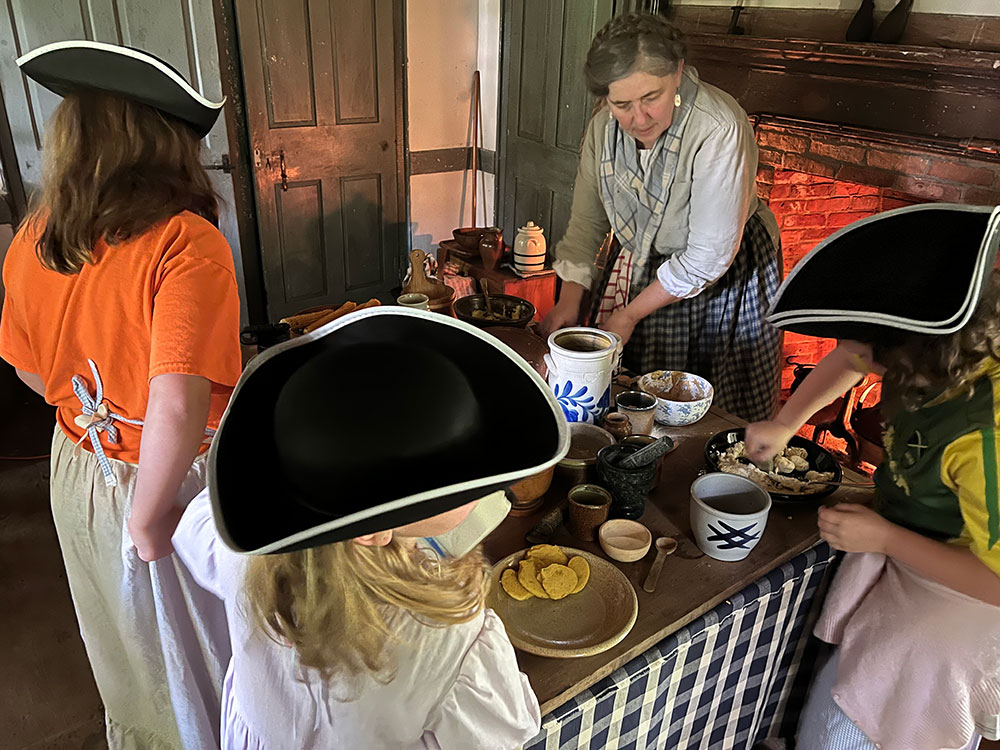Photo of kids participating in Camden-Rockport Historical Society's History Camp